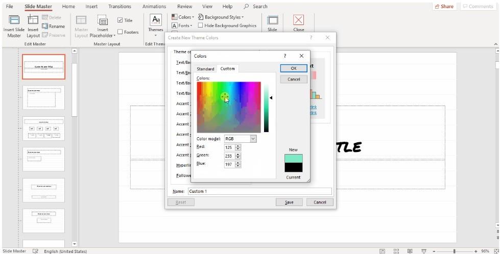 Cách thay đổi màu sắc trong PowerPoint